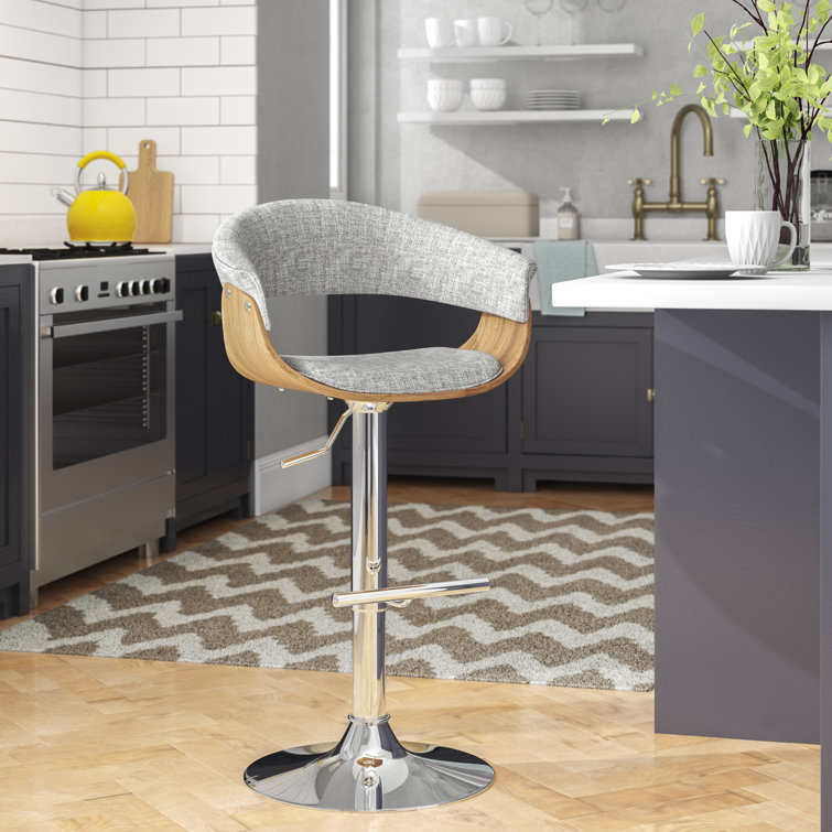 Wade Logan® Amein Barnabas Swivel Adjustable Height Bar Stool & Reviews